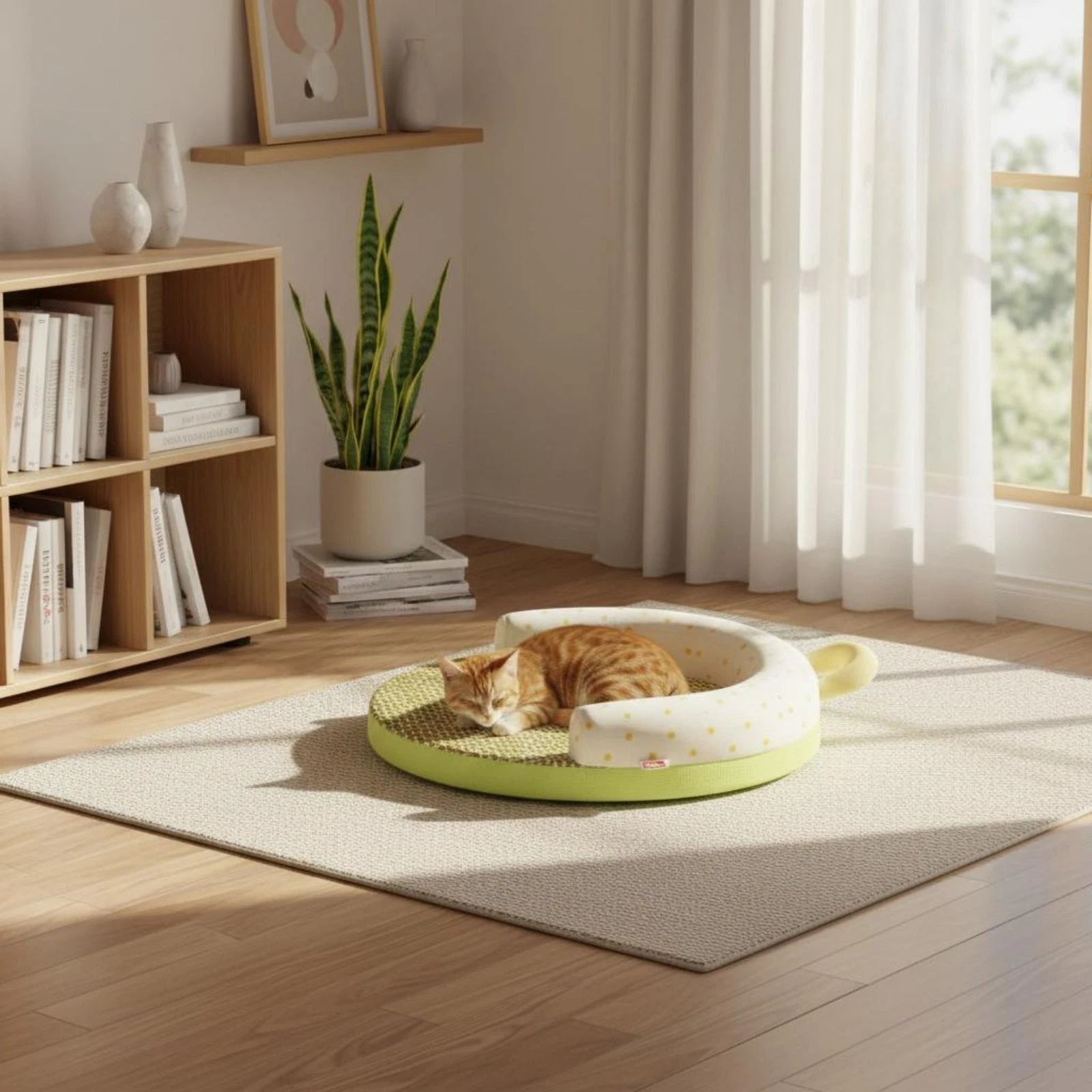 Summer Cooling Pet Bed Breathable Round Cat Cooling Bed Comfortable for Cats