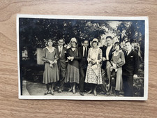 Vintage Studio Photographic Romanian Postcard Family Wedding Portrait