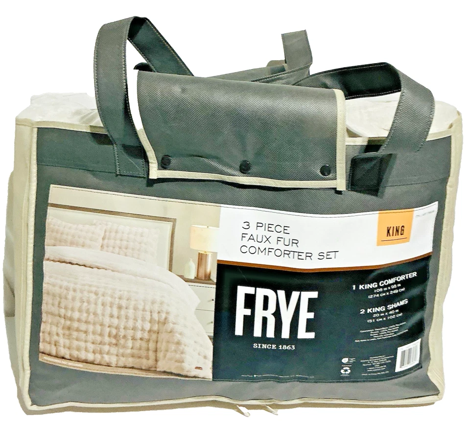 FRYE 3-piece Faux Fur Comforter Set -KING SET - Image 2 of 4