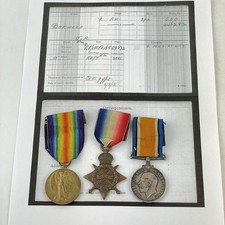 WW1 Medal Trio 660 Sapper John R Darwood Royal Engineers