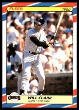 Will Clark 1988 Fleer SuperStars #8 Giants MLB READ FREE SHIPPING AutographDen