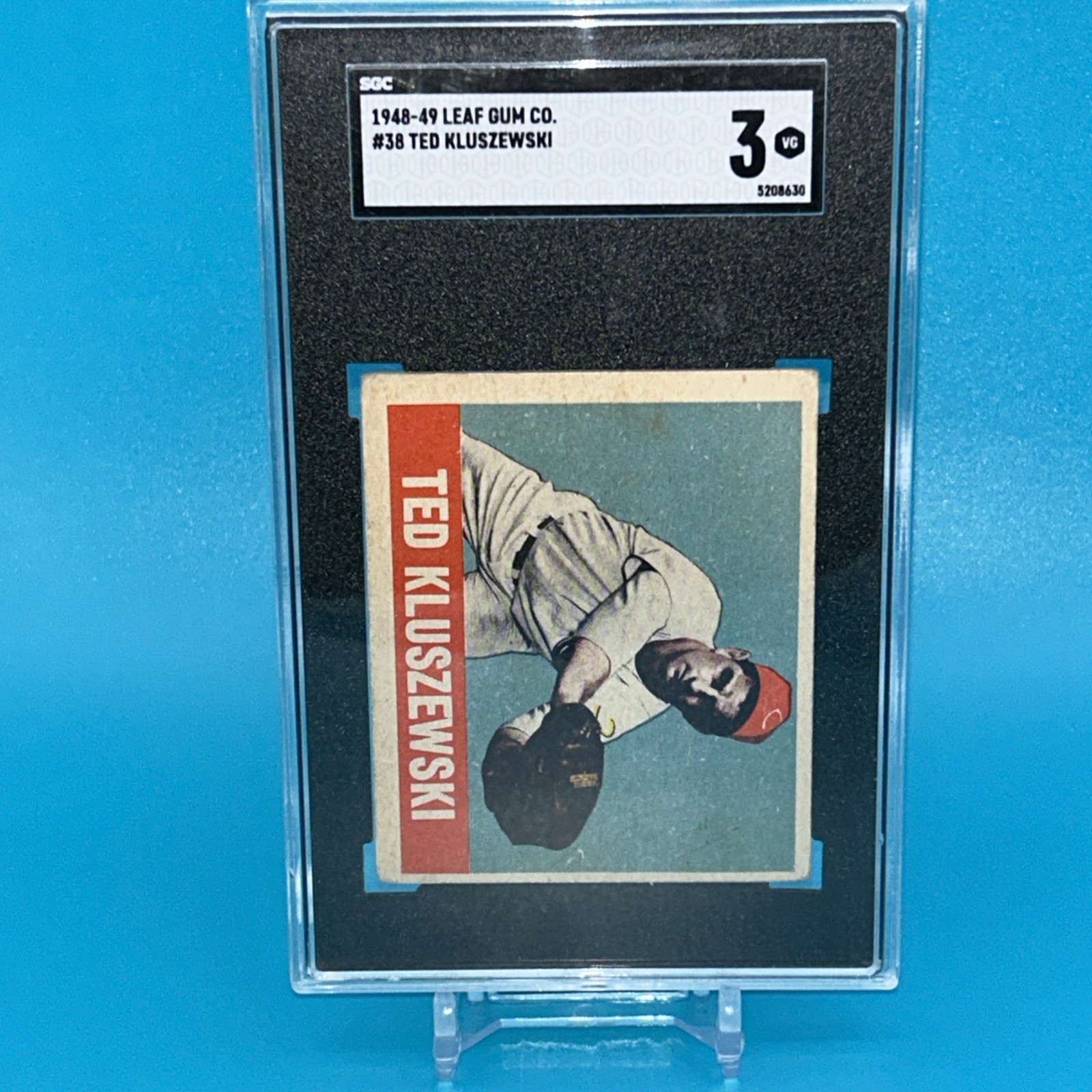 "SGC 3" 1948-49 Leaf Ted Kluszewski #38 SGC Diamond Greats RC