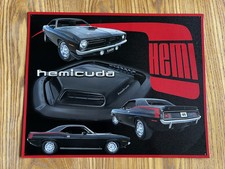 Plaque en métal déco Vintage Plymouth Hemi Cuda 1970