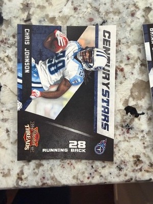 2010 PANINI THREADS CENTURY STARS INSERT CARD TITANS CHRIS JOHNSON #16