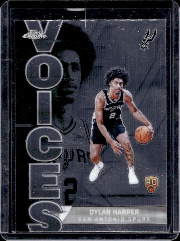 2025-26 Topps Chrome Dylan Harper Voices RC Rookie #VS-7 Spurs