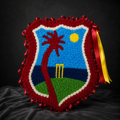 West Indies Cricket Team handgefertigter Gedenkkranz