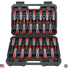 Universal Vehicle Wire Harness Pin Connector Tool Set - 26-Piece Terminal Kit