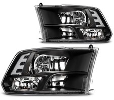 Pair2pcs Black Clear Headlights Assembly For Dodge Ram 1500 2500 3500 2009-2018