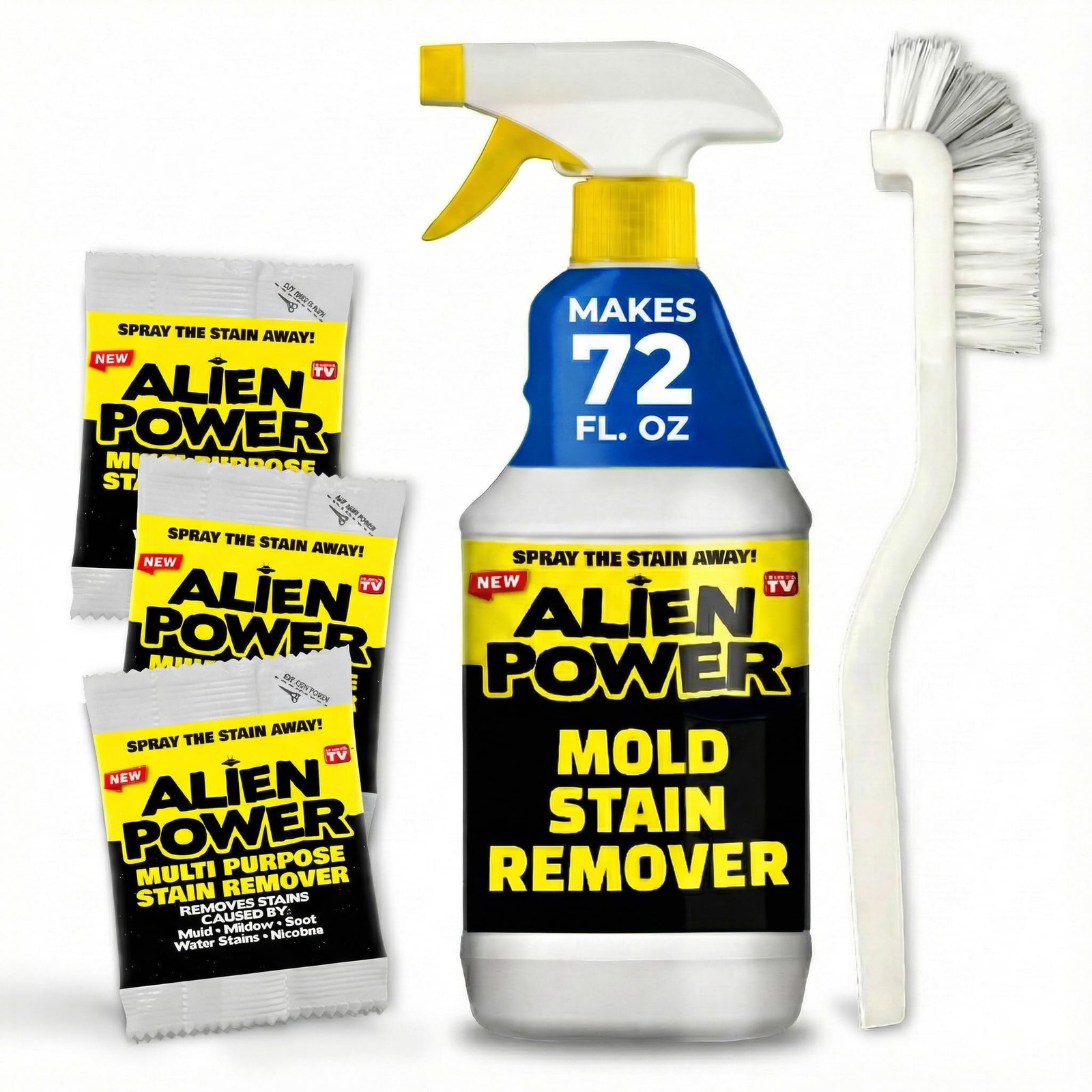 Alien Tape Alien Power Stain Remover Spray 3 Pack Unscented All Purpose ...