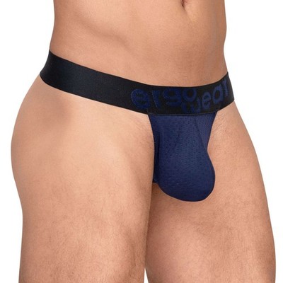 Ergowear Max Flow G-String Dunkelblau Herren Pouch Unterwäsche Tanga Enhancing Mesh