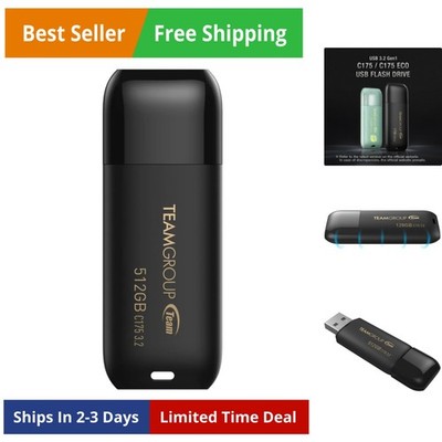 C175 512GB USB 3.2 Gen 1 USB 3.1/3.0 Read 100MB/s Flash Thumb Drive, External...