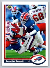 1991 Upper Deck #41 Cornelius Bennett Buffalo Bills