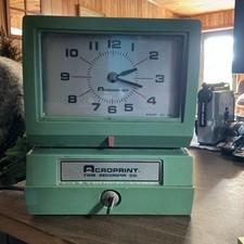 Tested Good ACROPRINT 150qr4 Time Clock Emplo...