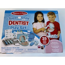 Melissa  Doug Super Smile Dentist Play Set Pretend Play 25 Piece - Great Gift