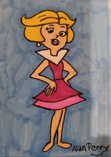 Jane Jetson Artist's Sketch Card ACEO/ATC 2.5"×3.5"