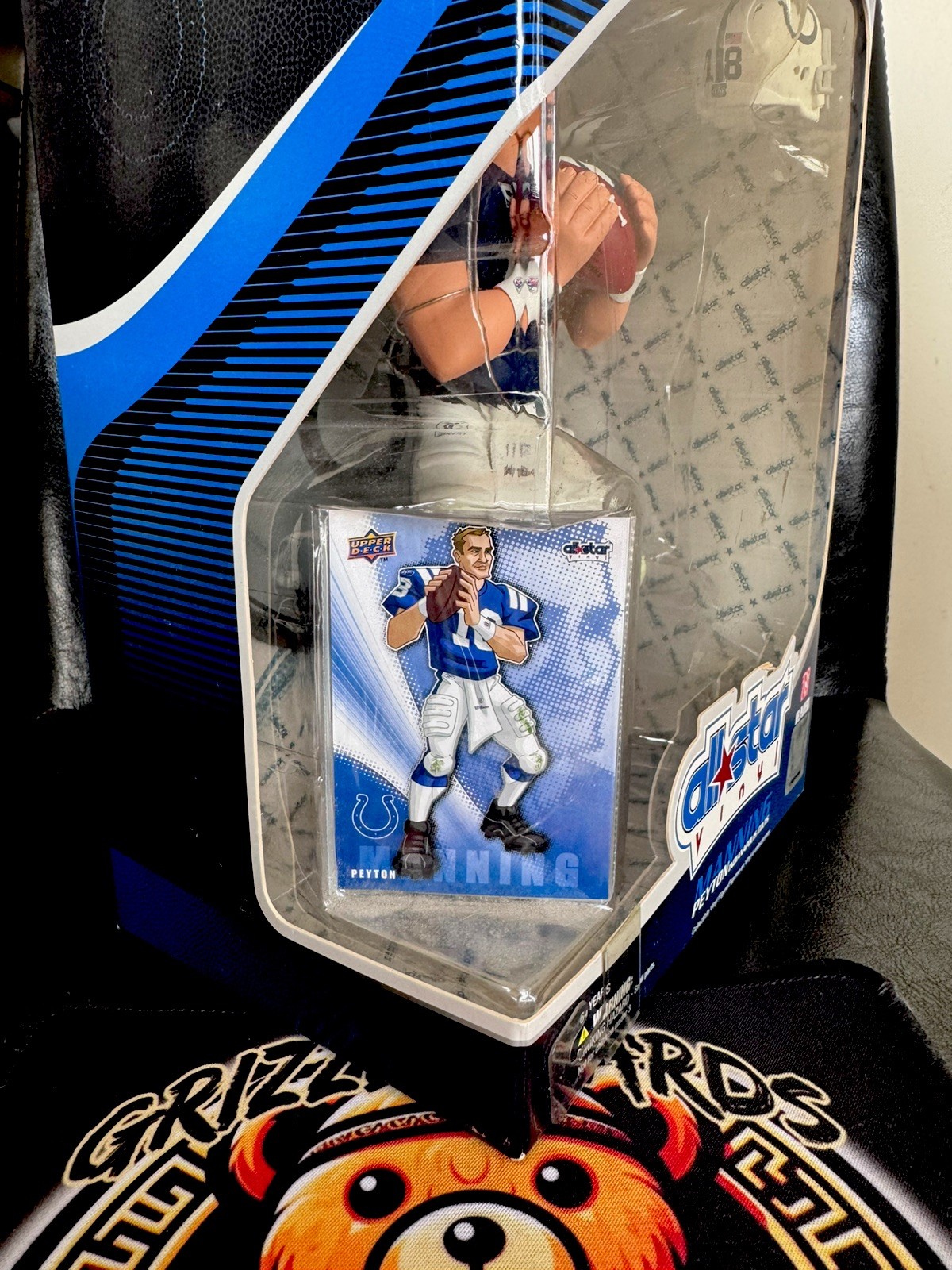 2008 Upper Deck All Star Vinyl Peyton Manning #002 RARE SSP Manga Anime Card