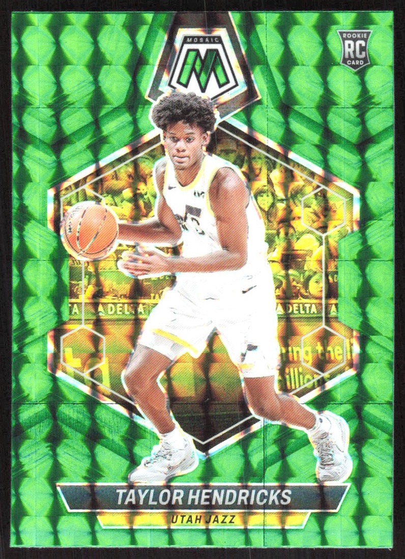 5358F 2023-24 Panini Mosaic #221 Taylor Hendricks Green