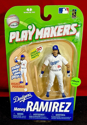 McFarlane MLB Playmakers Manny Ramirez Action Figure Los Angeles Dodgers W/BAT