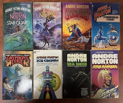 LOT (8) VTG Paperbacks by Andre Norton, Used, Forerunner, Star, Ice, Eyrie