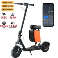 lot 350W-All-Terrain-Scooter：Dual-Shocks-for-Comfort-+-Gel-Seat,-28KM-Long-Rides