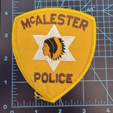 NEAT! McAlester Oklahoma Indian Native American Obsolete Patch