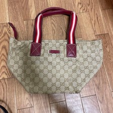 Borsa a tracolla Gucci GG linea Sherry tela pelle beige marrone logo dal Giappone