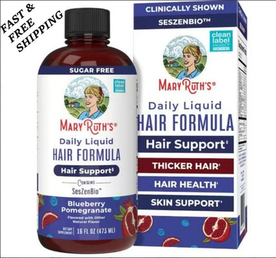 #ad 1 3 PCS MaryRuth’s Daily Liquid Hair Formula Blueberry Pomegranate Hair Support $49.99