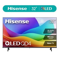 32" QLED HD Smart Roku TV, Dolby Audio, Noise Reduction, Game Mode