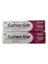 Cushion Grip Denture Adhesive 1oz 2 Pack