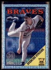 2023 Topps Chrome Mojo Spencer Strider Braves T88CU-68 35th Anniversary