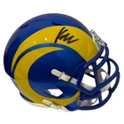 Kyren Williams Signed Los Angles Rams Speed Mini Helmet JSA Witness COA