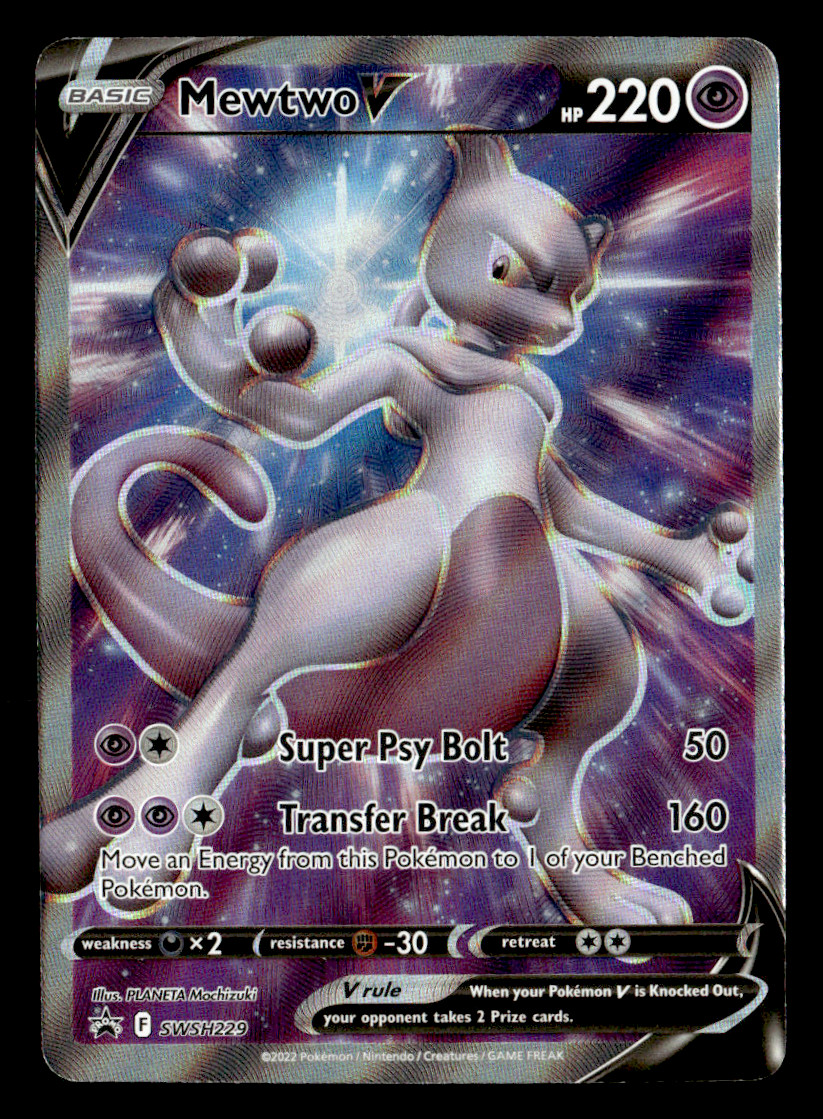 Mewtwo V Promo Holo SWSH: Sword & Shield Promo Cards SWSH229 NM Pokémon TCG