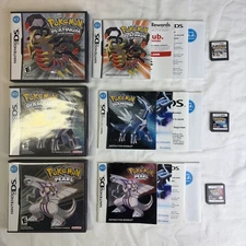 Pokemon DS - Platinum Diamond Pearl Bundle CIB Complete In Box Authentic