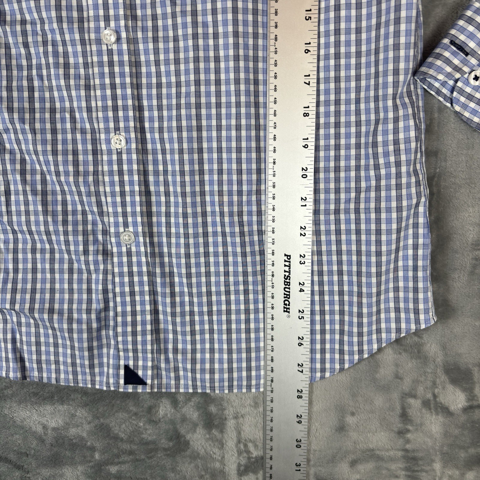 Untuckit Button Down Shirt Gingham Check Mens Lar… - image 4