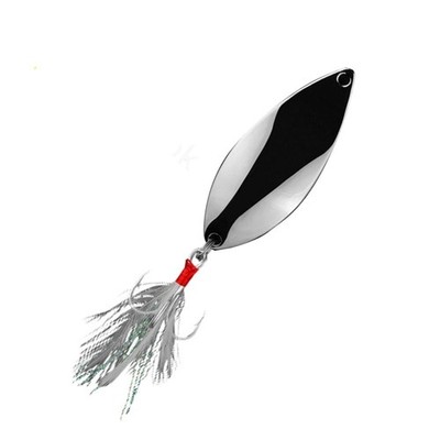 Gold Silber Spinner Spoon Bait 10g 15g 20g mit Heckgewicht Design für Distanz