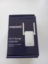 Macard RE-1200 White WiFi Signal Range Wireless Booster Dual Band Extender