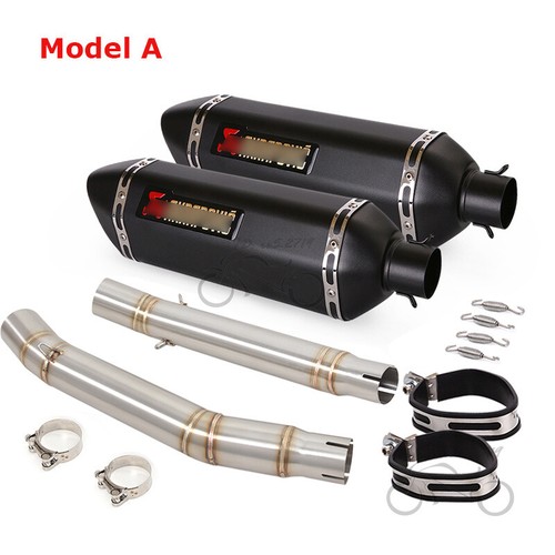 Tubo silenciador sistema de escape sin cordones para Suzuki GSX1300R Hayabusa 2008-2020 470 mm - Imagen 6 de 11