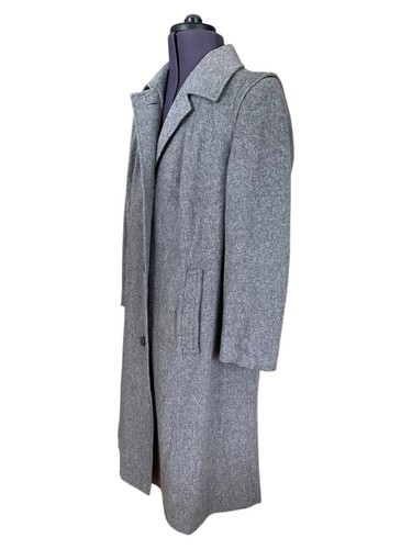 BAUR Loden Himalaya de Luxe Overcoat Grey Wool Alpaca Long Ladies UK16 EU44 - Picture 3 of 13