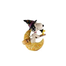 Jim Shore Midnight Ride - Snoopy Witch with Moon Figurine 6014621 New 2024