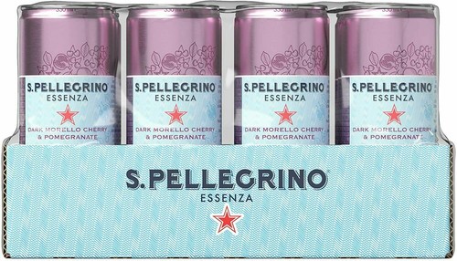 San Pellegrino Essenza Sparkling Cherry Water Can (4 x 330 ml)