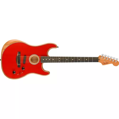 Fender American Acoustasonic Strat Guitar, Ebony Fretboard, Dakota Red (B-STOCK)