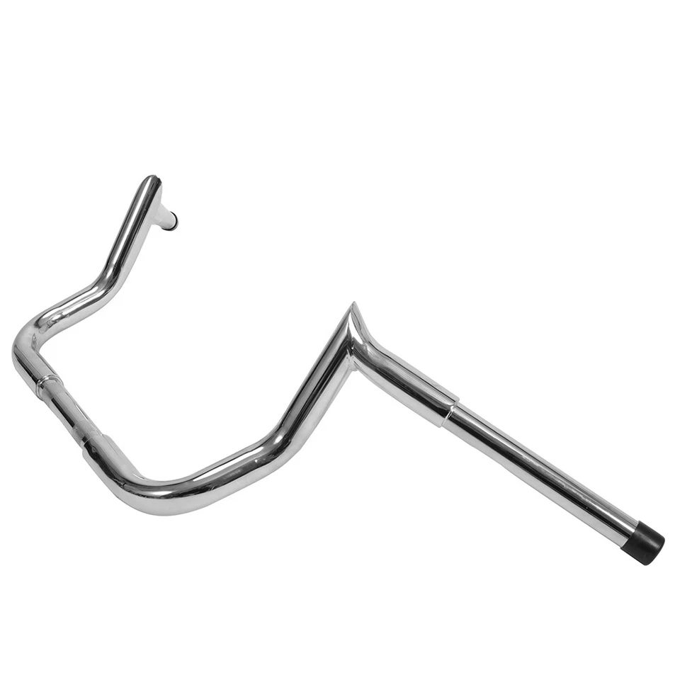 Chrome 10" Rise Meat Hook 1" Handlebar for Harley Electra Street Glide 1986-up Foto 3 de 4