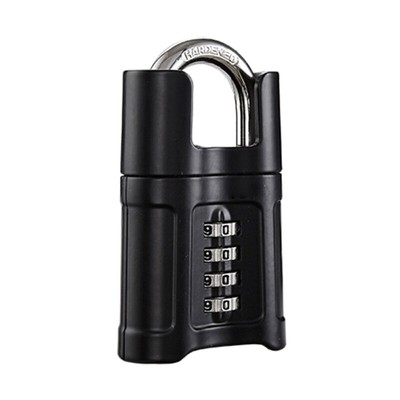 4 Digit Combination Lock Weatherproof Padlock Gym Locker Lock Safely Code Lock