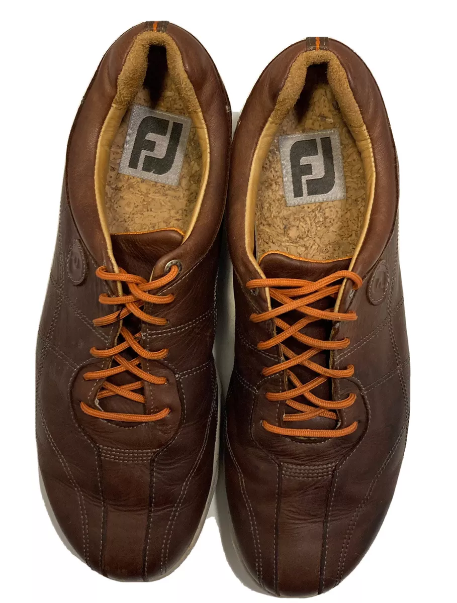 Footjoy 57253 Mens 10.5M Versalux Golf Athleisure Brown Leather