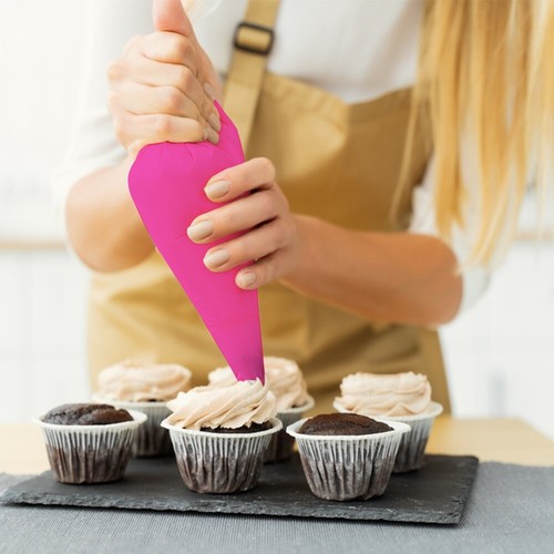 Pink Icing Piping Bags Disposable Savoy for Cake & Pastry Decoration 21" - 第 6/6 張圖片