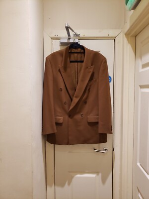 ST. Michael M&S Marks Spencer Camel Brown Wool Cashmere Blazer, Coat Size L