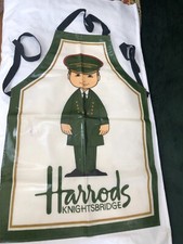 VINTAGE HARRODS KNIGHTSBRIDGE CHILDRENS APRON DOORMAN PVC/COTTON BY ULSTER