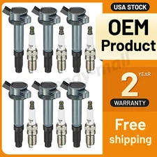 6X Ignition Coil + 6 Spark Plug For Ford Fusion Escape Mercury 3.0L V6 UF486