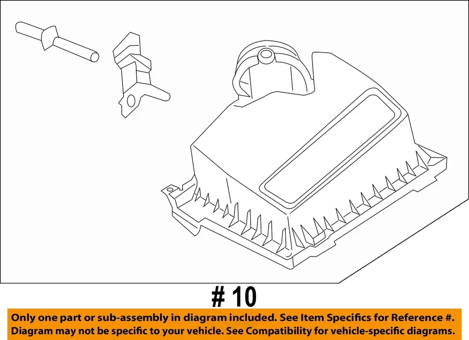Used Air Cleaner Assembly fits: 2015 Ford Fusion 1.5L standard emissions Grade A - Image 4 of 4
