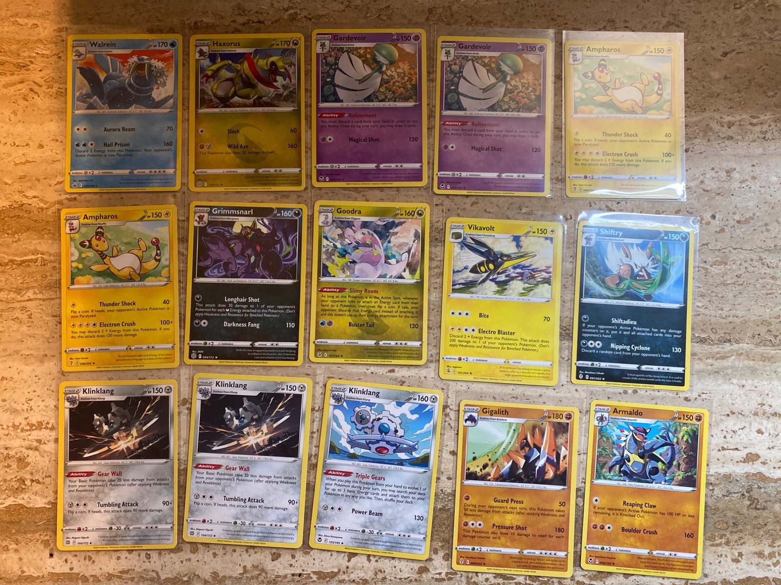 Walrein Stage 2 Rare Pokémon Card With Aurora Beam & Hail Prison